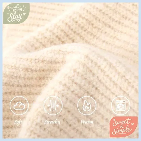 Wool Knitted Hooded Scarf Set One Size Winter Neck Warmer Hat - Picture 5 of 7